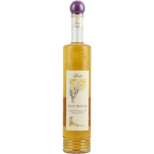 BERTA SANT' ANTONE GRAPPA DI MOSCATO INVECCHIATA - 0,7L 40%